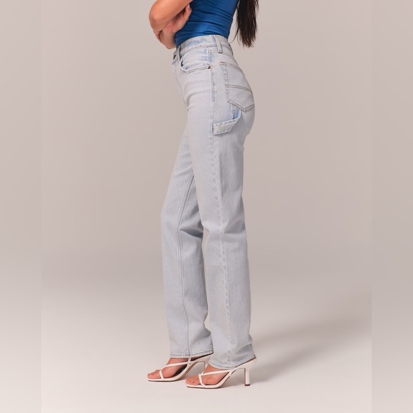 Abercrombie & Fitch Denim - Abercrombie & Fitch Light Blue Straight Leg Jeans